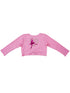 Girls Pink Ballet Girl Heart Applique Long Sleeve Wrap Top 9M-8 - SophiasStyle.com